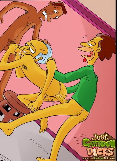 just cartoon s simpsons dick Gay