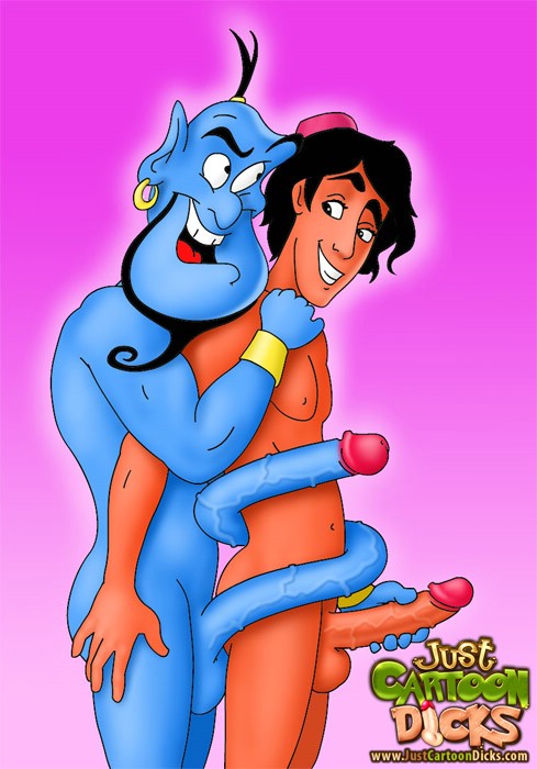 Aladdin in gay drawn story